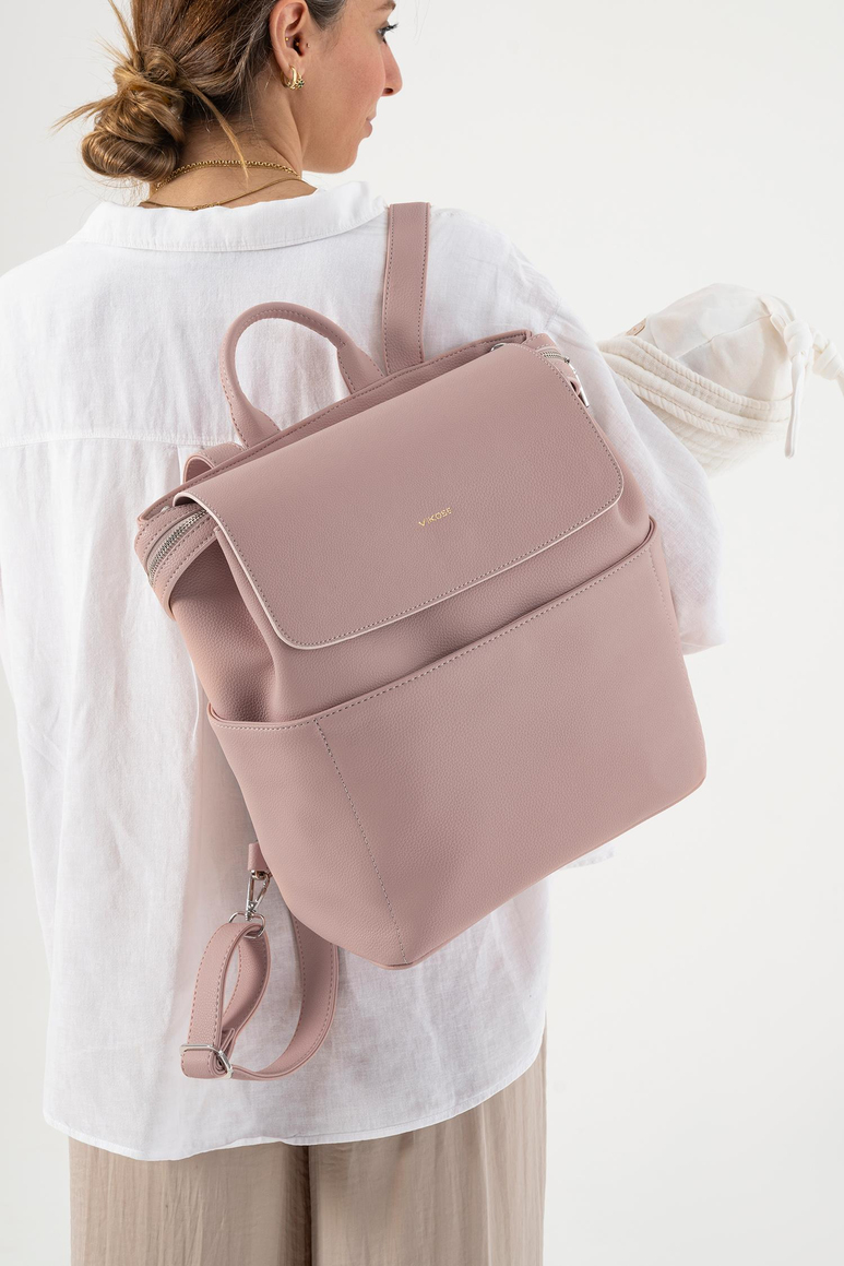 Safir Bebek Bakım Sırt Çantası Seti (Vegan Deri)