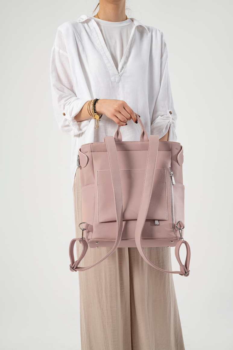 Safir Bebek Bakım Sırt Çantası (Vegan Deri)