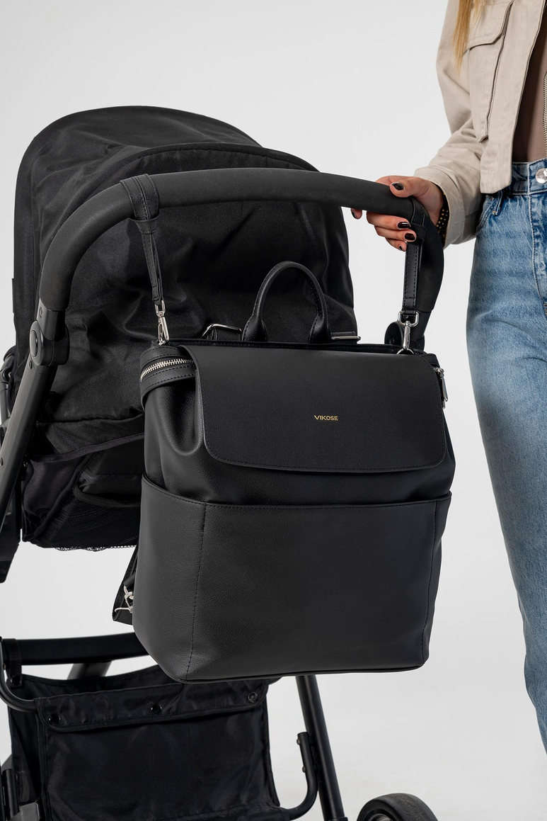 Safir Bebek Bakım Sırt Çantası (Vegan Deri)