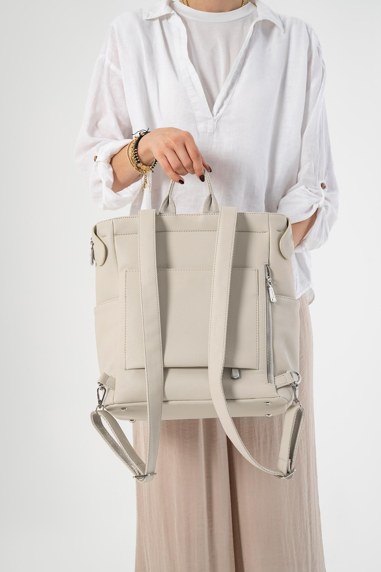 Safir Bebek Bakım Sırt Çantası (Vegan Deri)