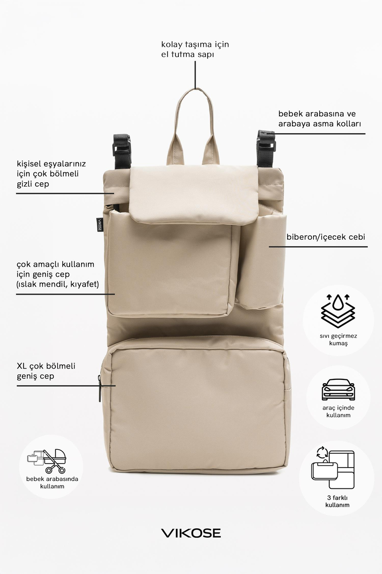 Seul Bebek Arabası Organizeri (Kumaş)