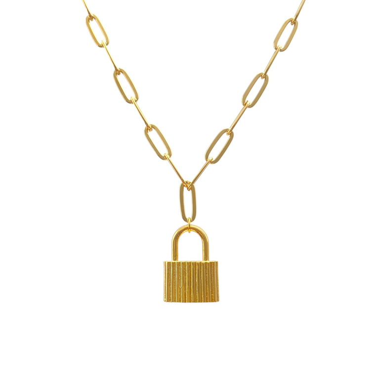Basic Zincir Lock Kolye