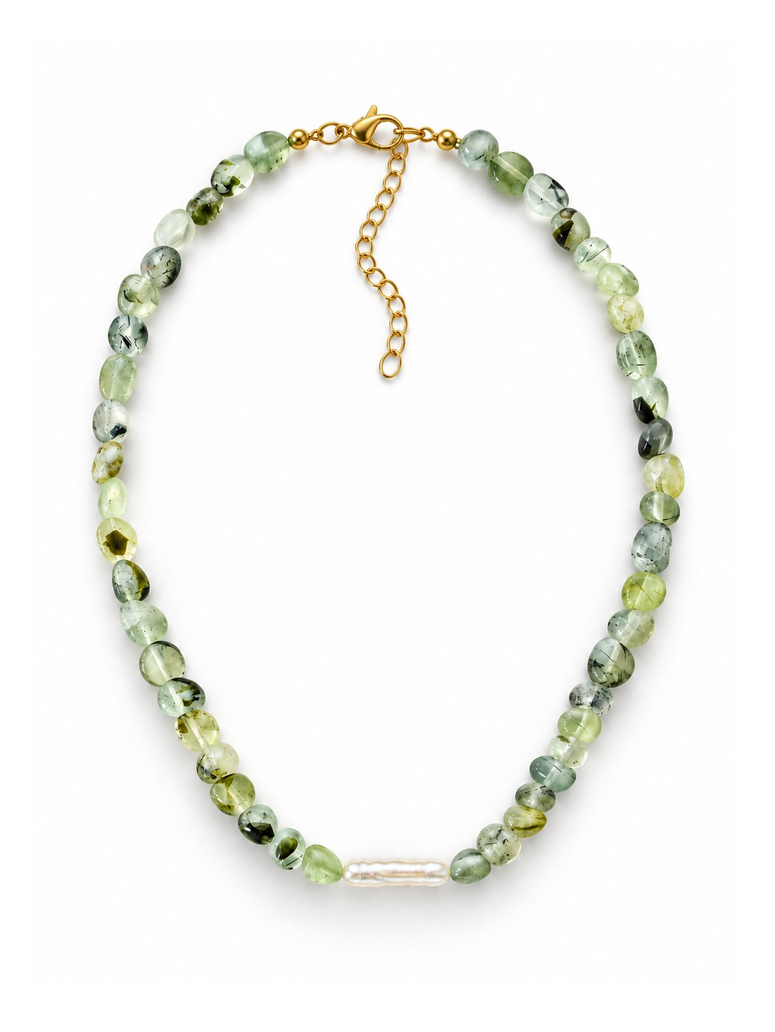 Prehnite Pearl Kolye