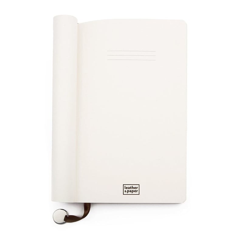  Büyük Boy Kahve Deri Defter 13 x 21 Çizgili 