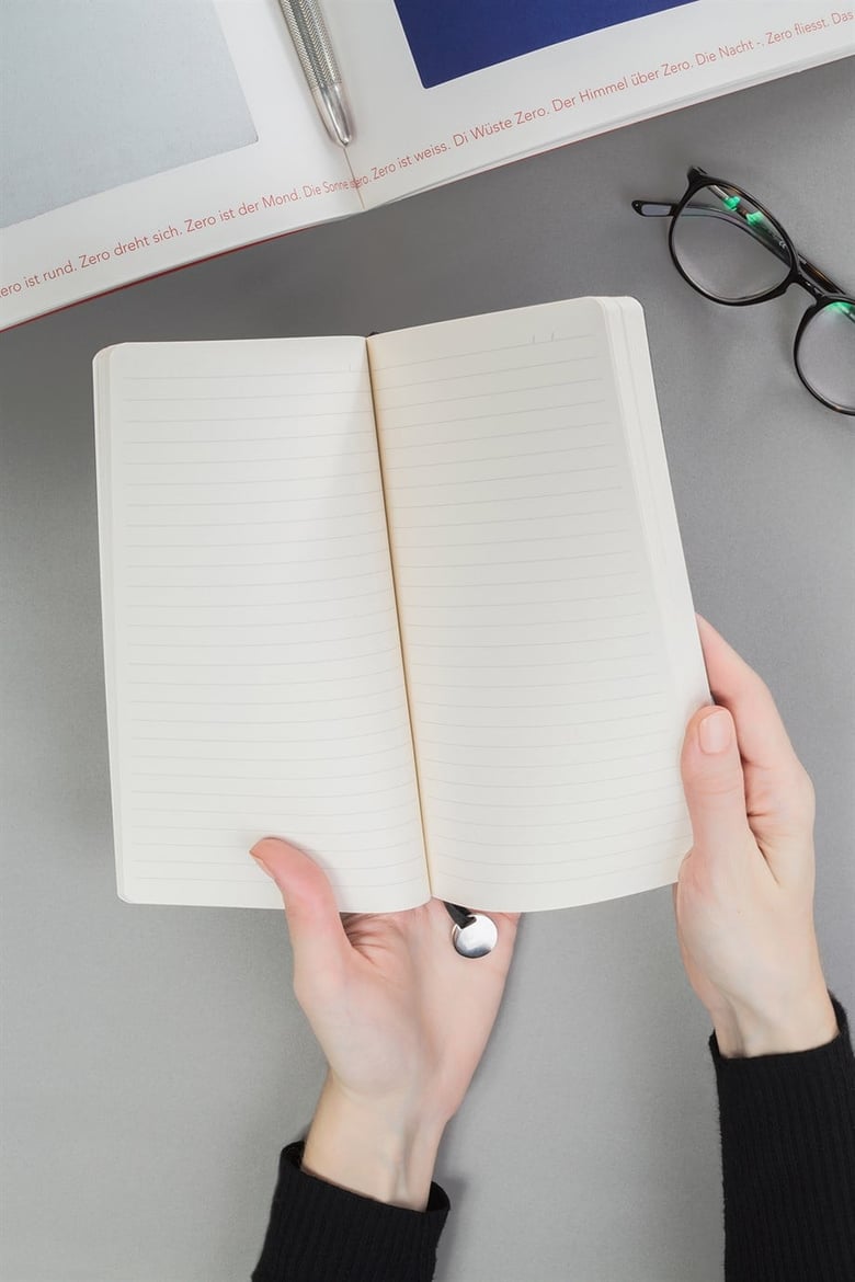  Büyük Boy Kahve Deri Defter 13 x 21 Çizgili 