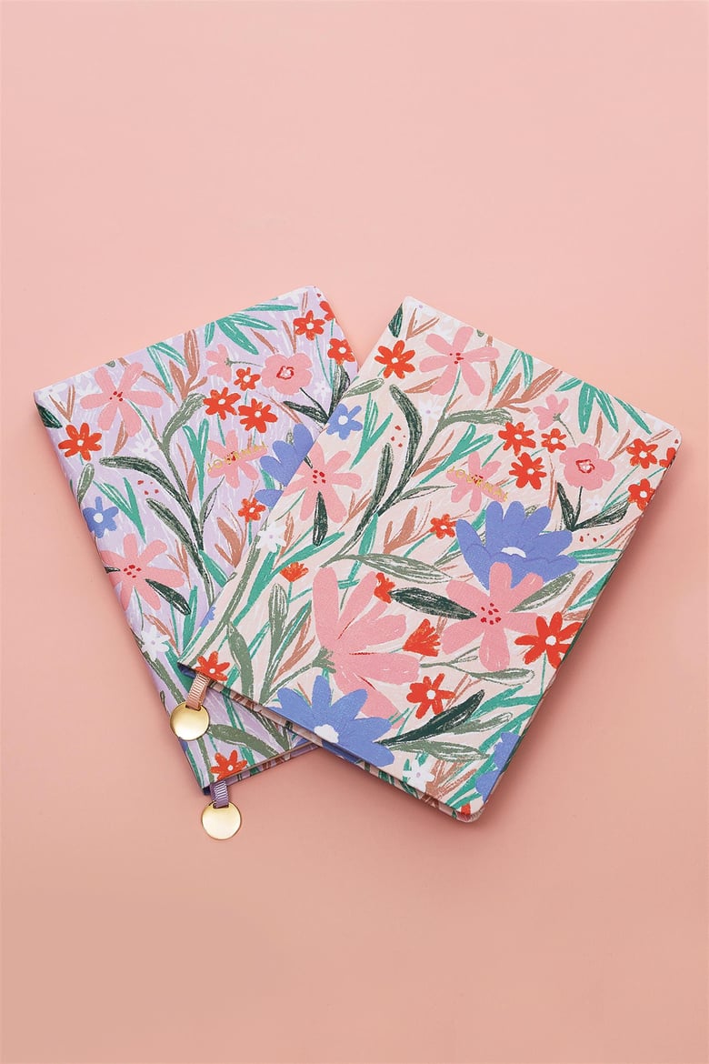 Daisy Dew Sert Kapak A5 Çizgili Defter 15 x 21 Lila