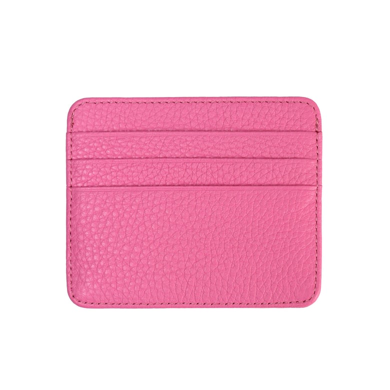 Deri Kredi Kartlık Pembe