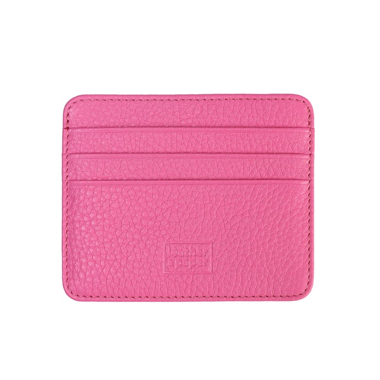 Deri Kredi Kartlık Pembe