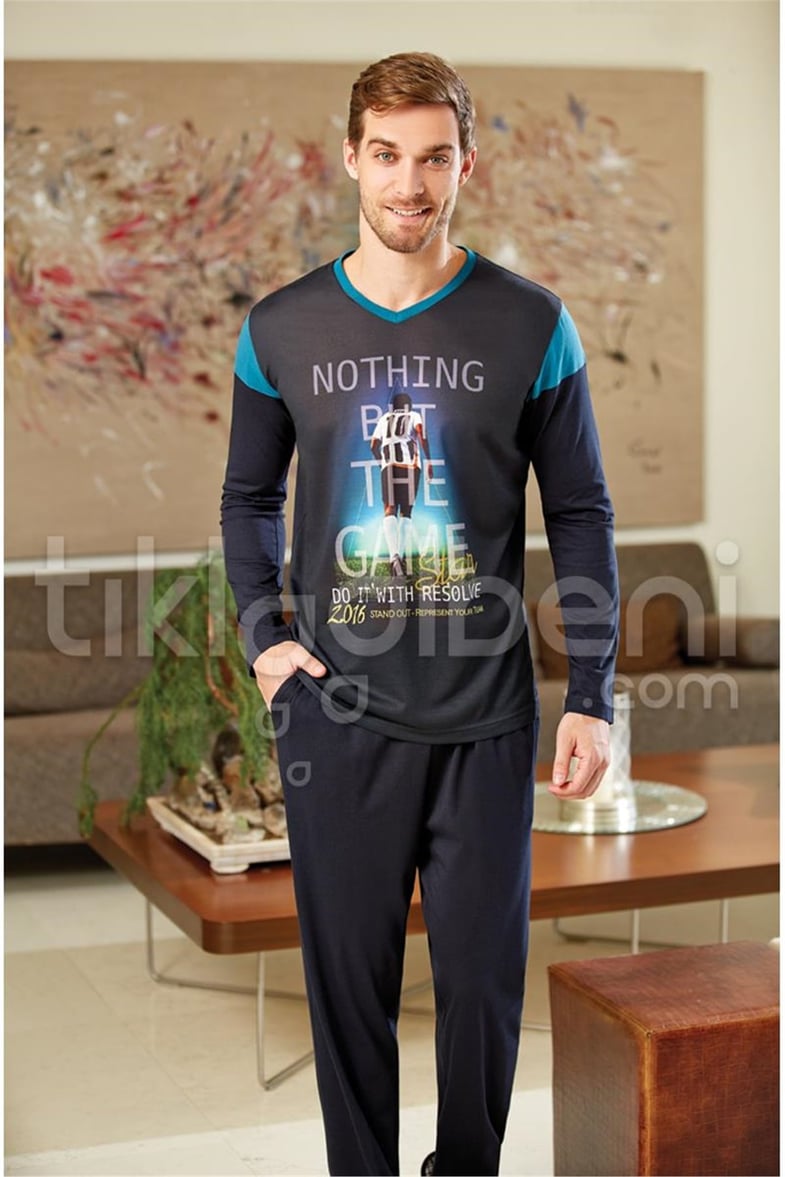 Eros ESE 2038 V Yaka Pijama Takımı