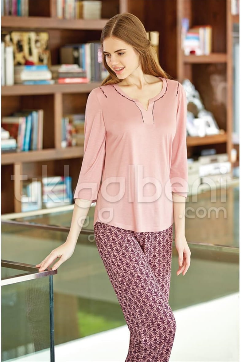 Eros ESK 2544 O Yaka Pijama Takımı