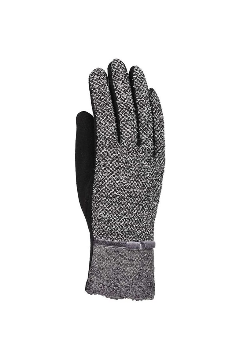 Bayan Desenli Eldiven 82501-3 - Antrasit