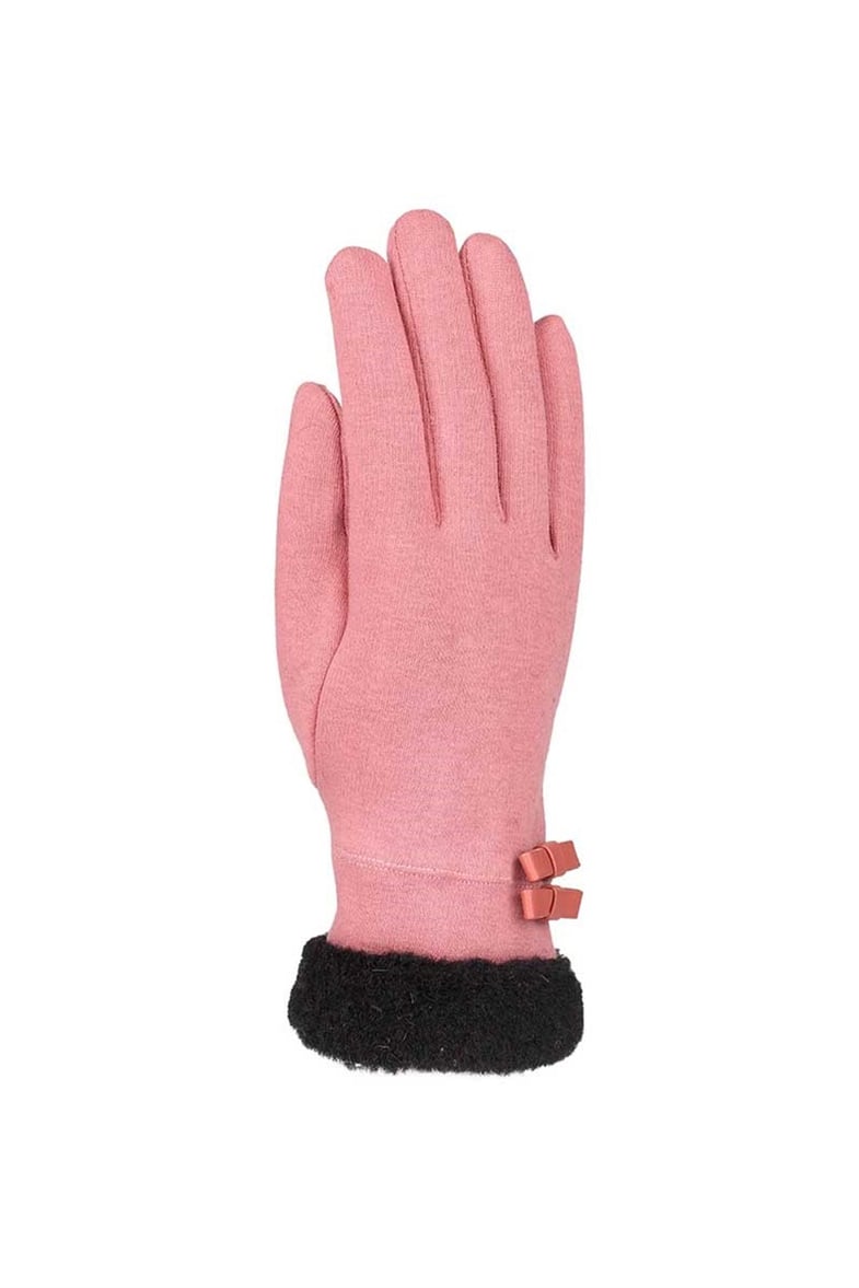 Bayan Penye Eldiven 82101-4 - Pembe