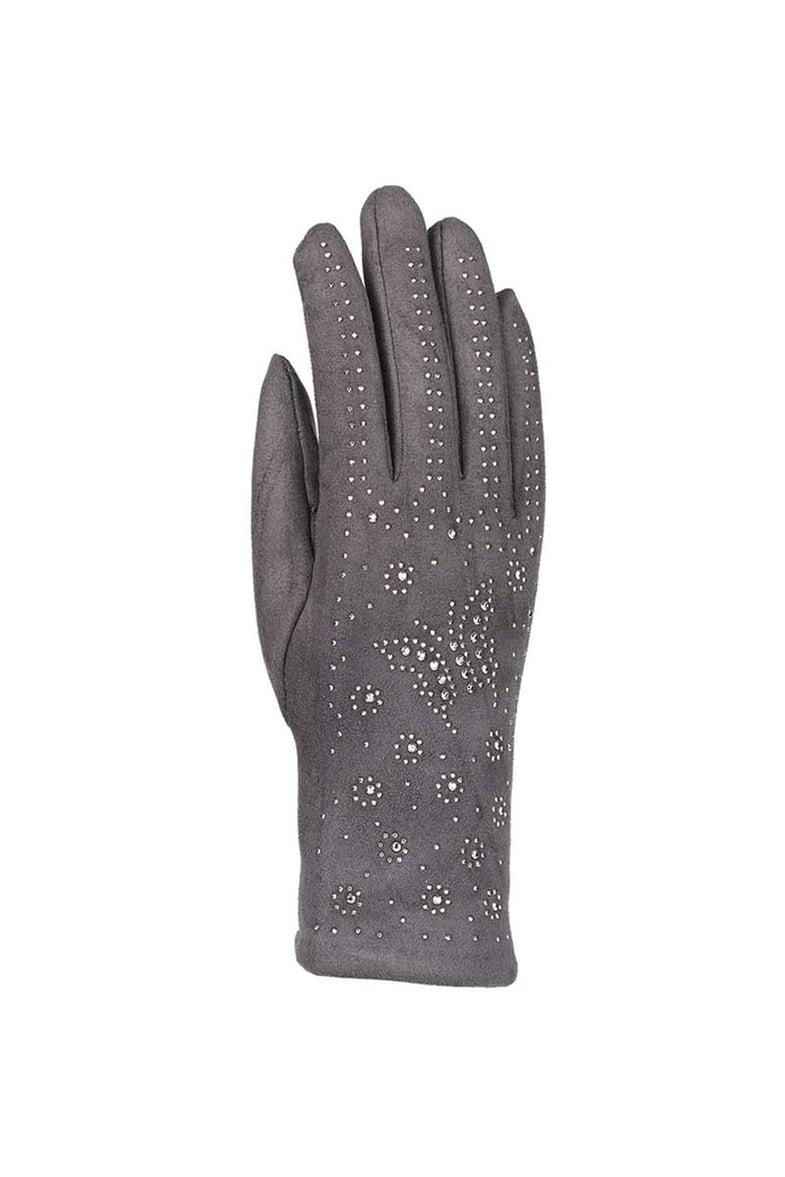 Bayan Süet Eldiven 82701-3 - Gri