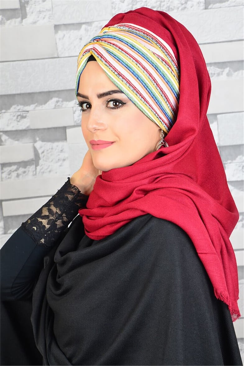Büzgülü Bandana Pratik Bone Şal BND5003