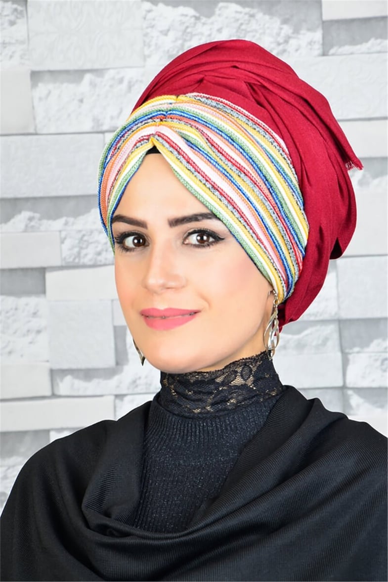 Büzgülü Bandana Pratik Bone Şal BND5003