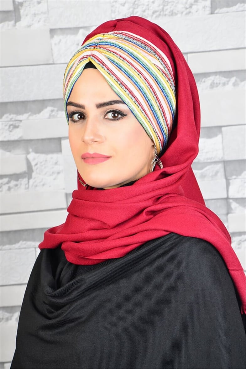 Büzgülü Bandana Pratik Bone Şal BND5003