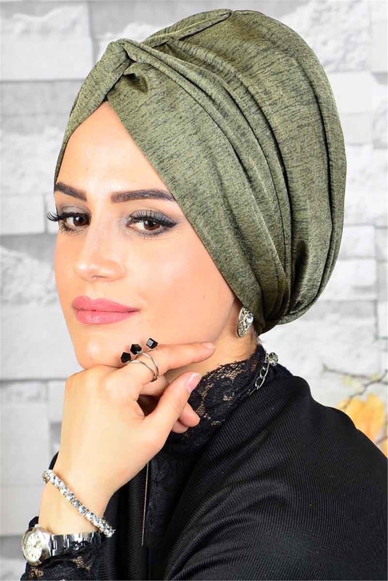 Haki Yeşili Burgu Bone tb1013