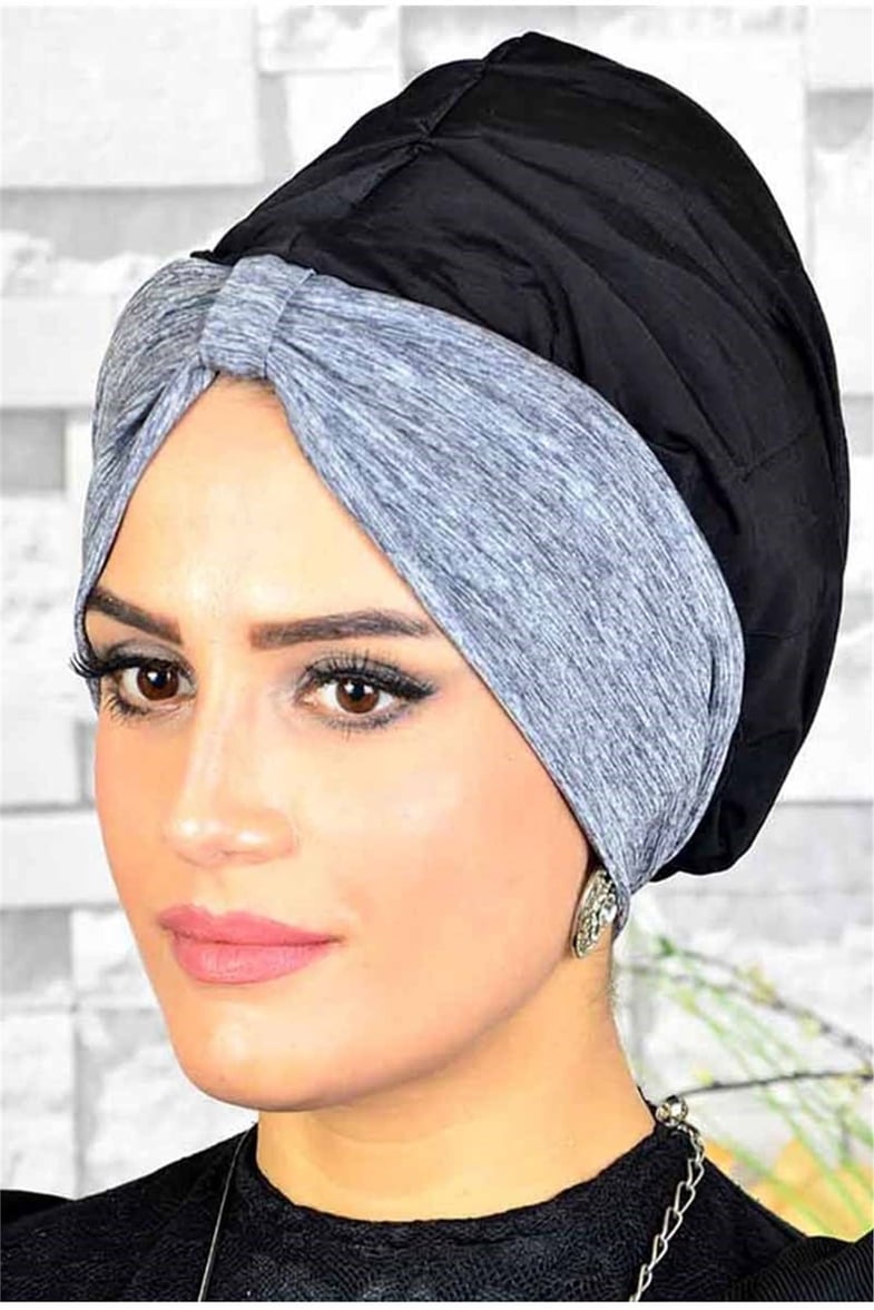 Haşema Bonesi, Gri Siyah Tesettür Deniz Bonesi dnz004