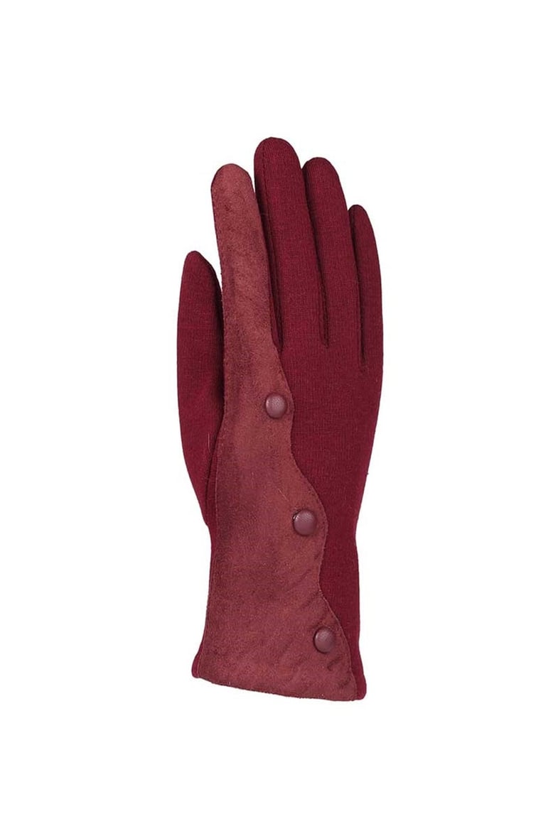 Kadın Pamuklu Eldiven 82101-8 - Bordo