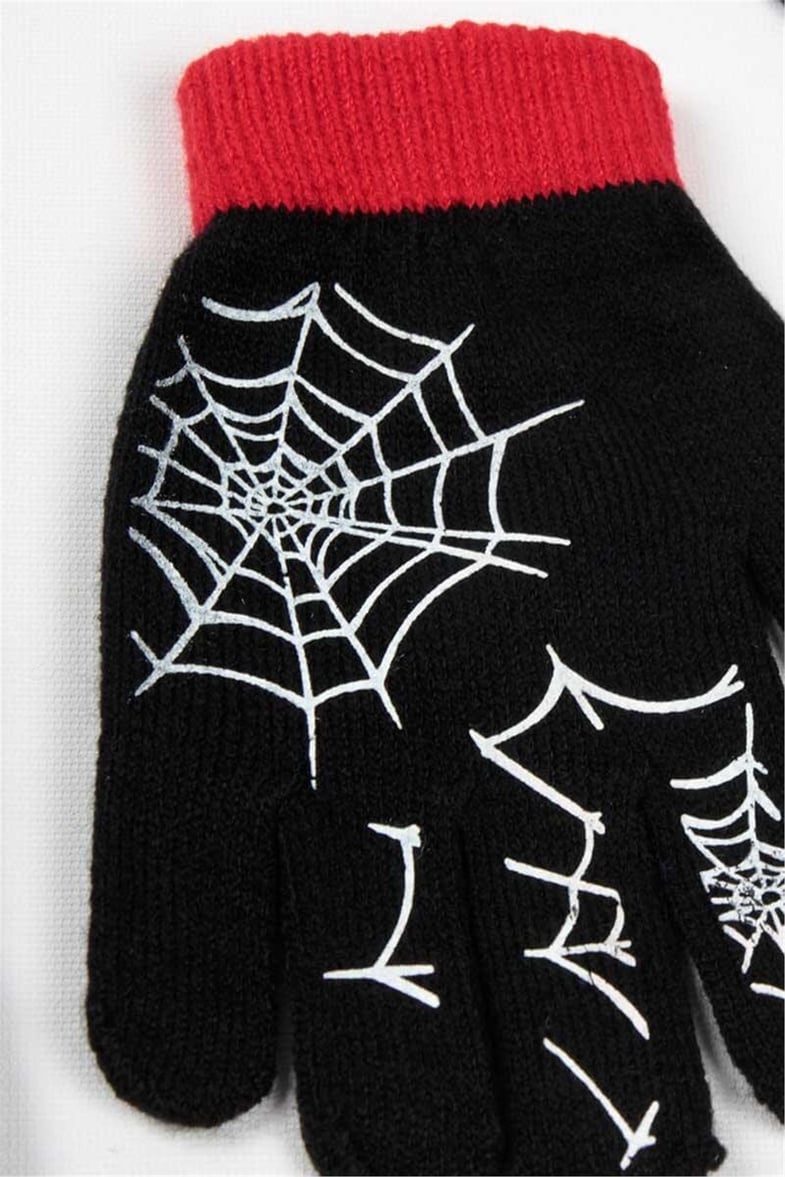 Lisanslı Spider-Man Çocuk Atkı Bere Eldiven Takım UGR-2296