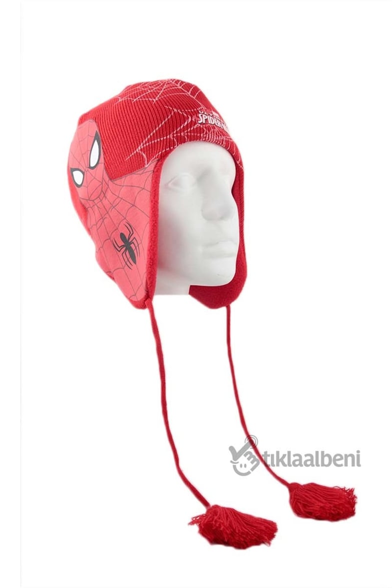 Lisanslı Spider-Man Çocuk Atkı Bere Eldiven Takım UGR-2296