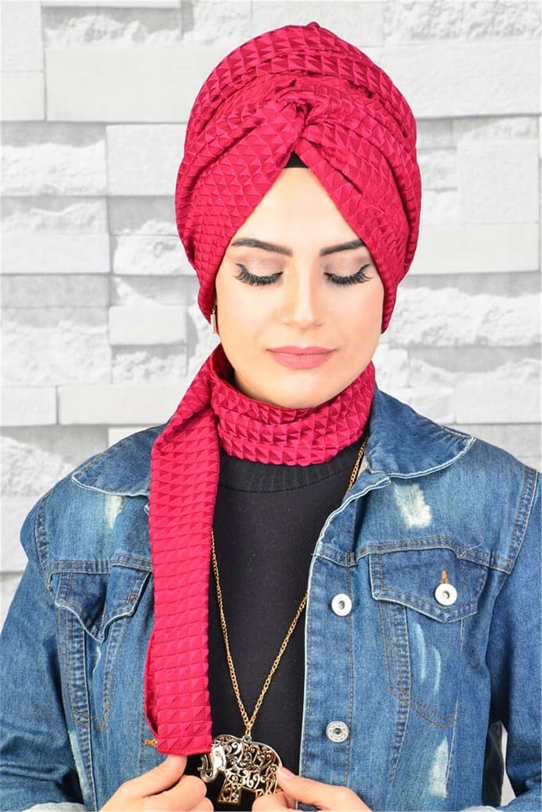 Piliseli Zincir Bandana Pratik Bone Şal BN044