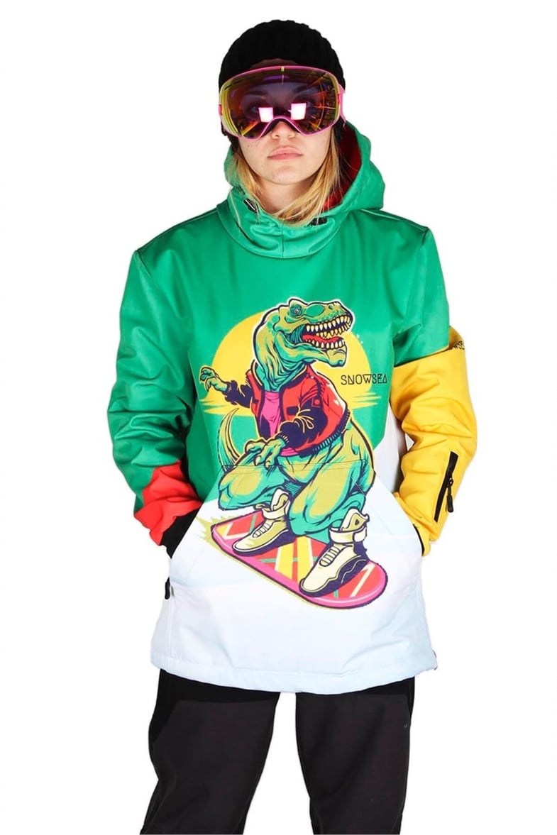 Snowsea Çılgın Dinazor SS8001 Bayan Kayak ve Snowboard Montu
