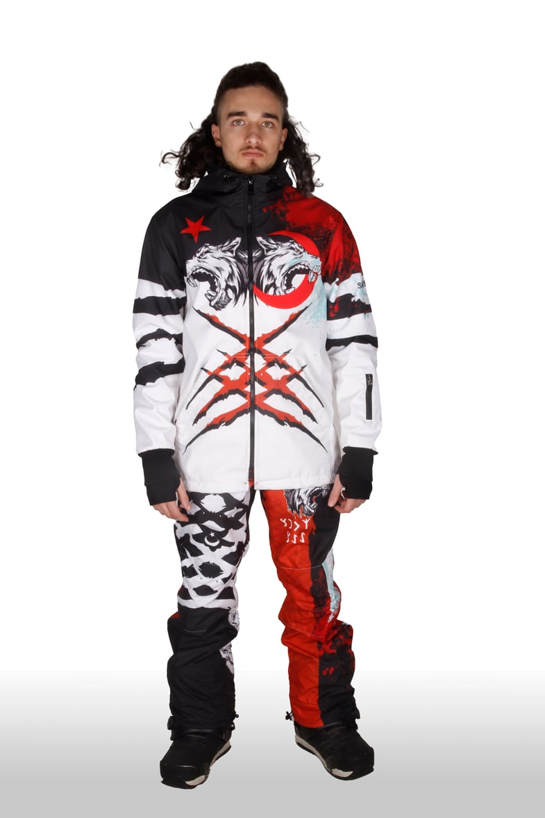 Snowsea Göktürk Serisi Snowboard Mont ve Pantolon Takımı, önden görünüş