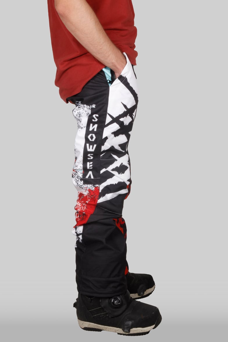Snowsea Göktürk Serisi Snowboard Mont ve Pantolon Takımı, pantolon sağdan görünüş