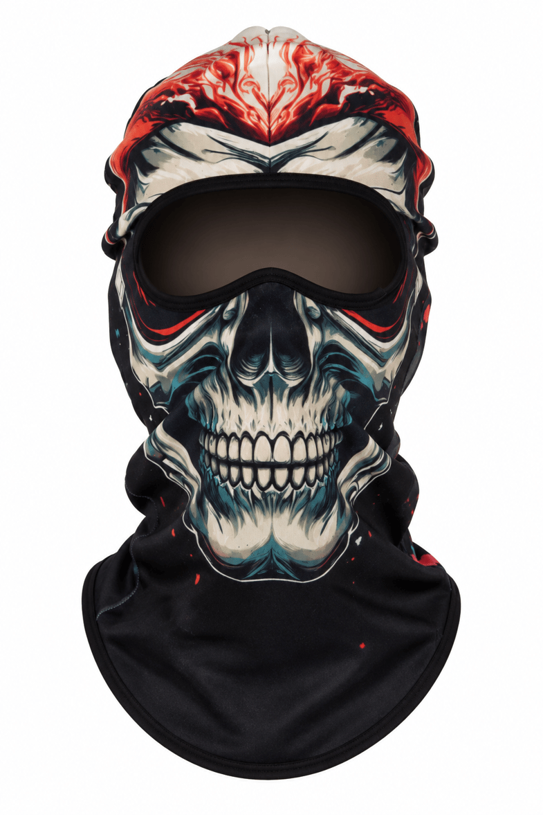 Snowsea Skull Serisi Snowboard Karakter Maskesi BALAKMASK Ön Görünüm