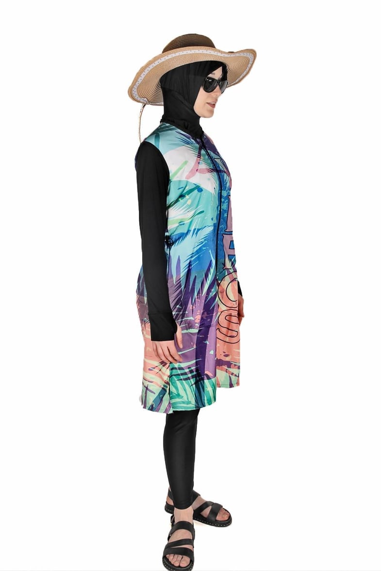 Veros 1. Kalite Bodrum Serisi Tam Kapalı Tesettür Mayo