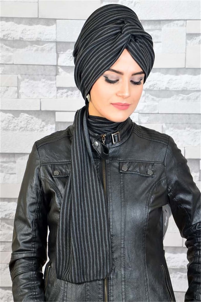 Zincir Bandana Pratik Bone Şal BN075