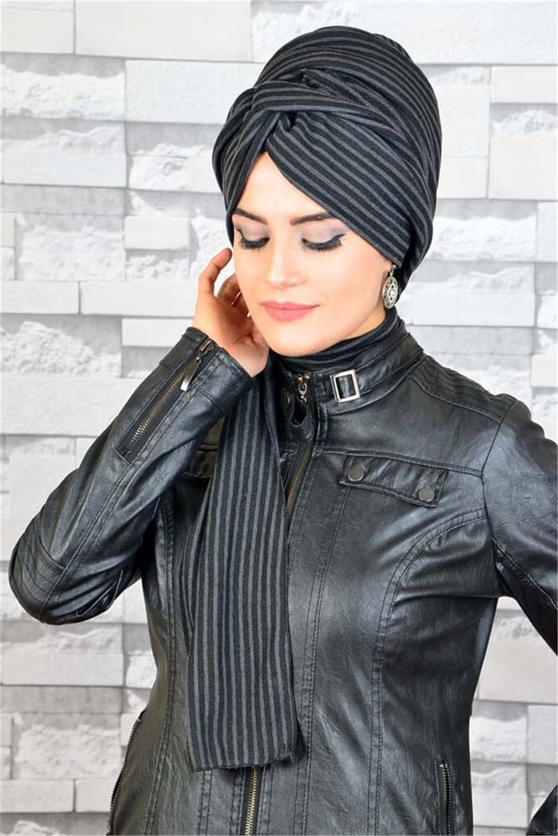 Zincir Bandana Pratik Bone Şal BN075