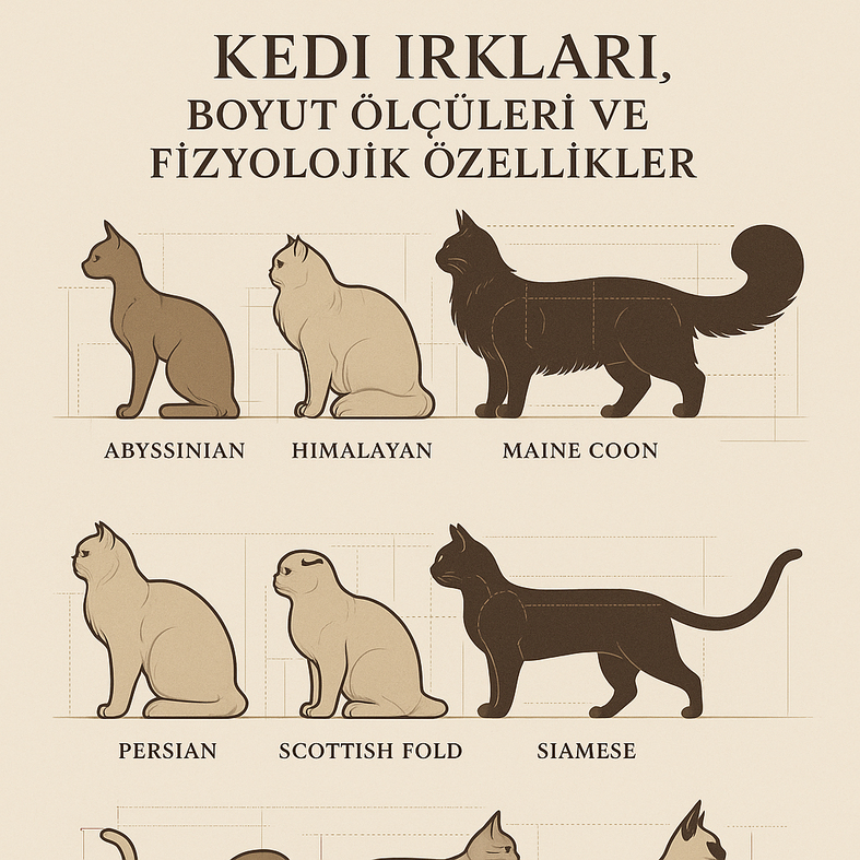 Kedi Irkları, Vücut Ölçüleri ve Fizyolojik Özellikler