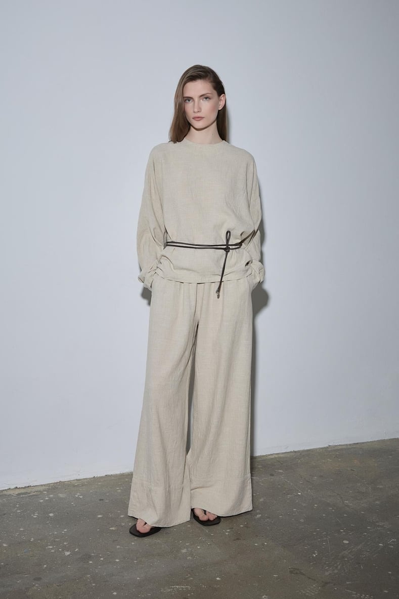 Dark Brown Lior Leather Cord Belt | Suud Collection