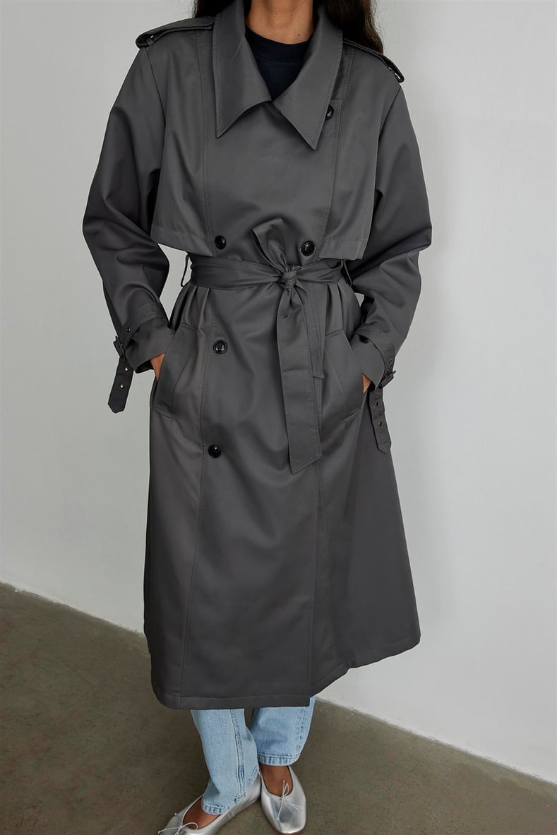 Smoked Dad Oversize Trench Coat