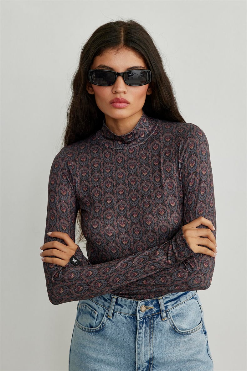 Bordo Desenli Body
