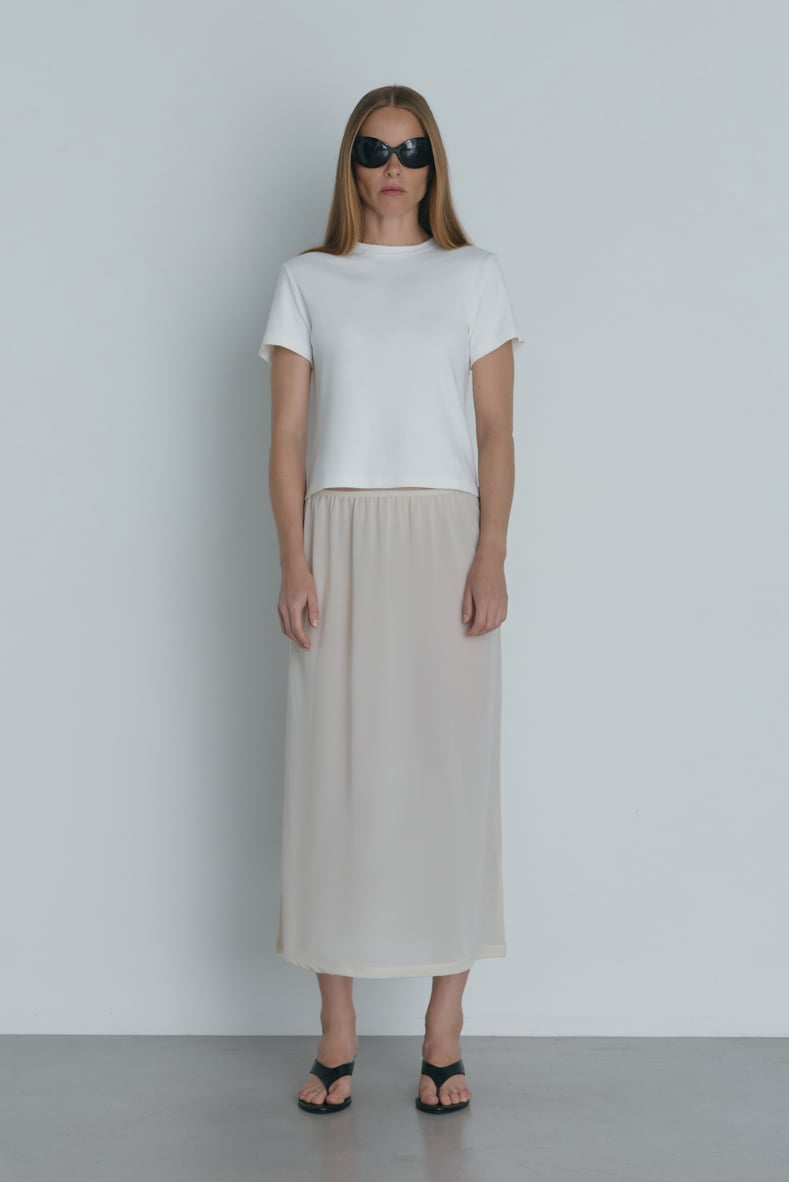 Cream Skirt Lining