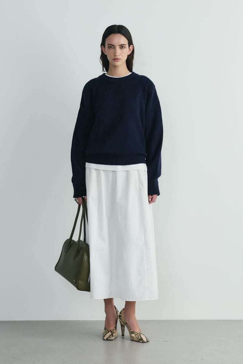 Lacivert Bella Oversize Kazak