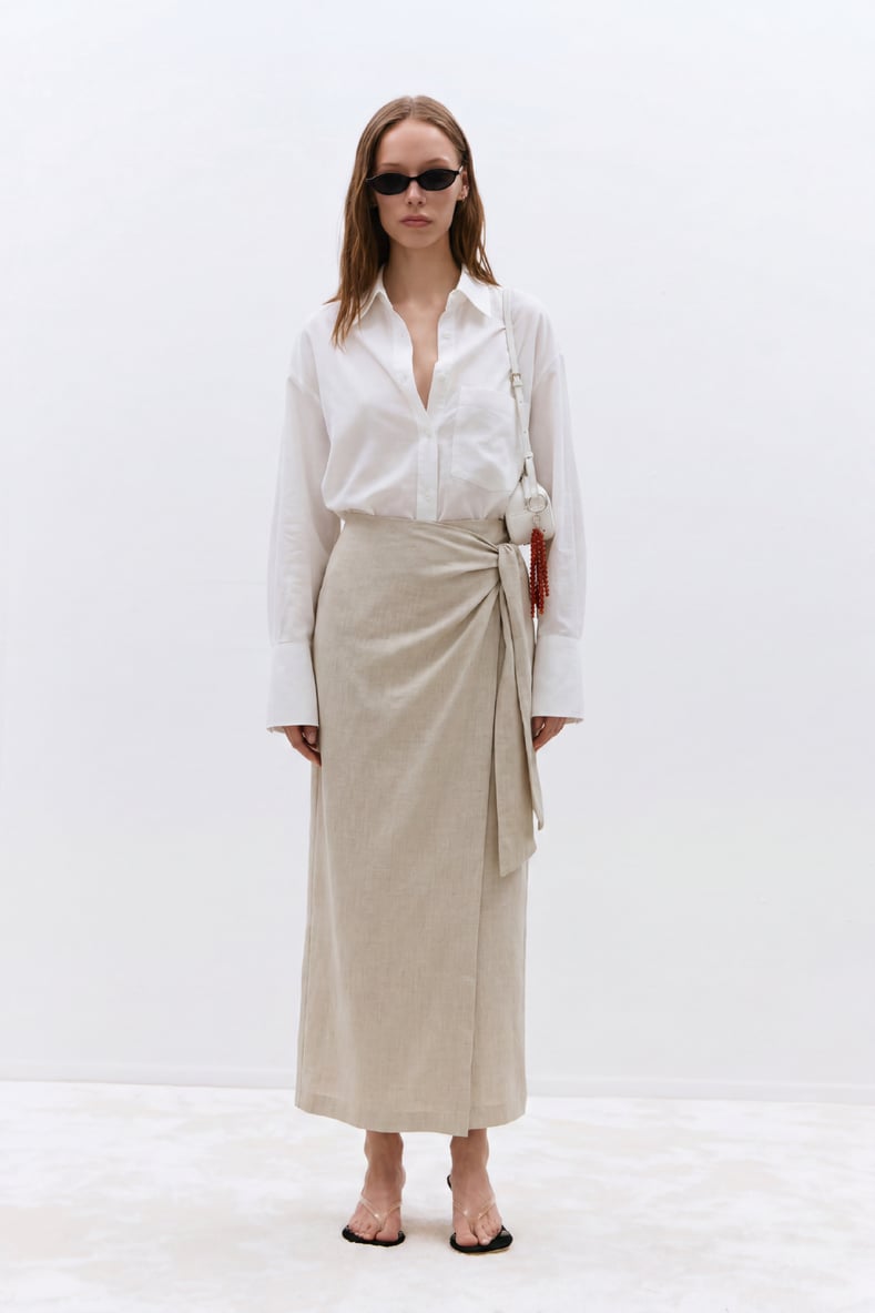 Noli Linen Wrap Skirt
