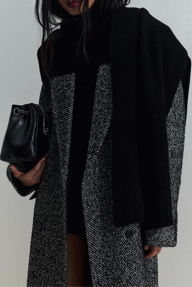 Plain Knitted Knitwear Scarf