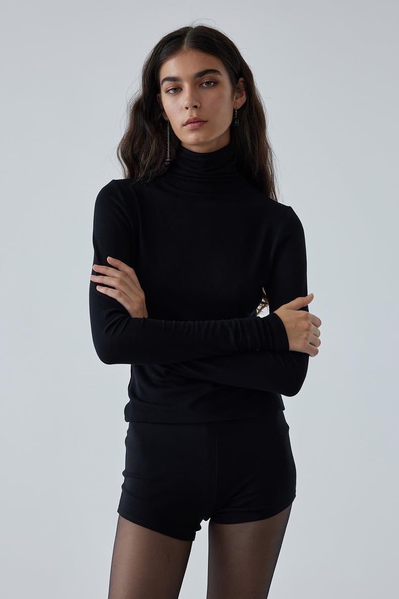 Siyah Mia Boğazlı Body