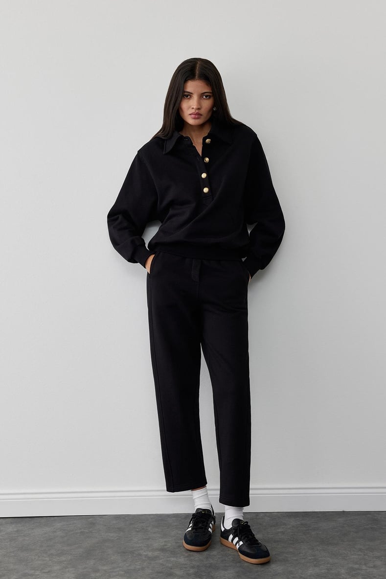Black Pigalle Carrot-cut Trousers