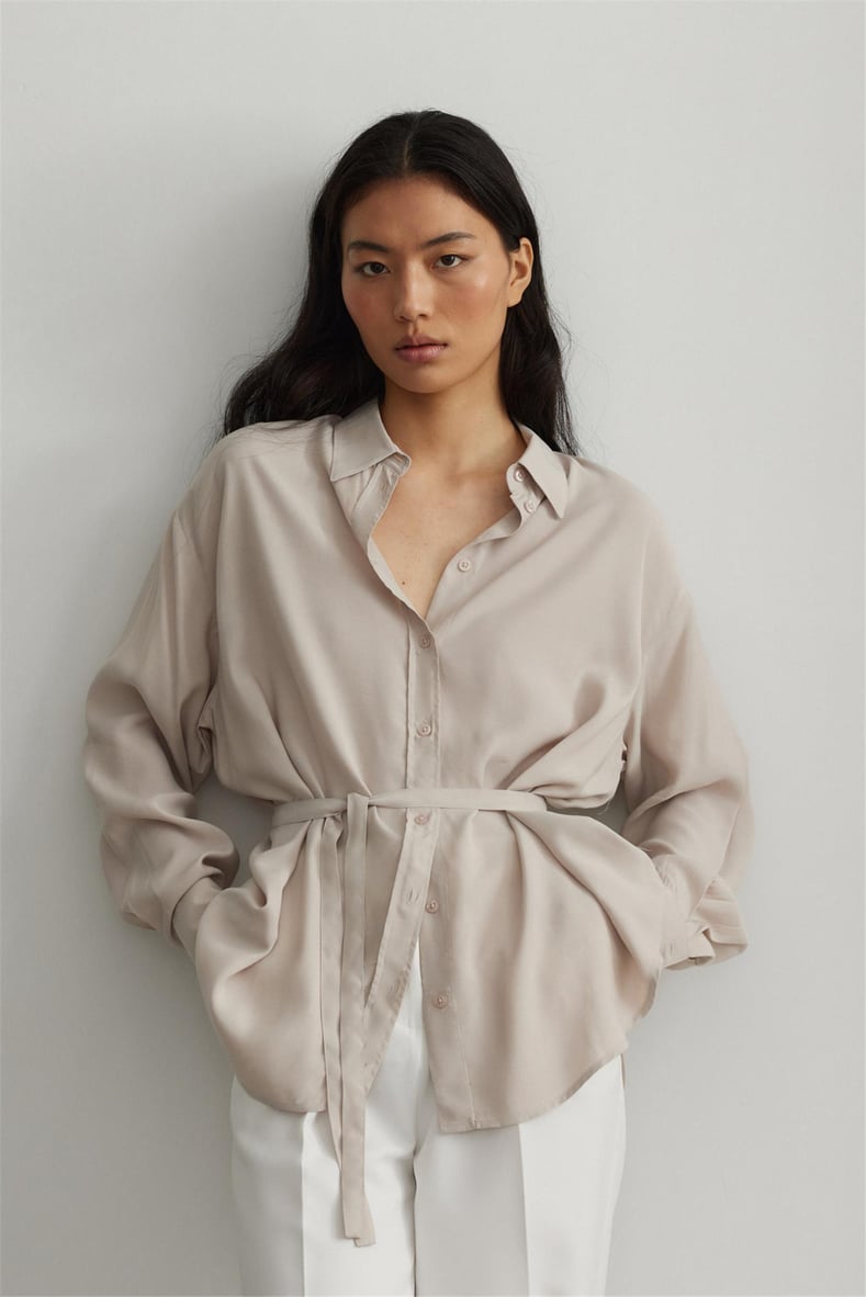 Tensel Dökümlü Gömlek