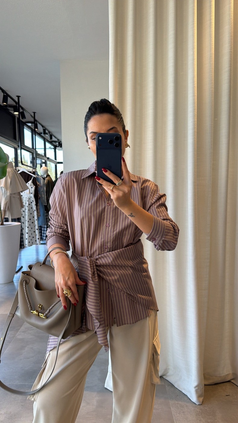 Gül Kurusu Laos Gömlek