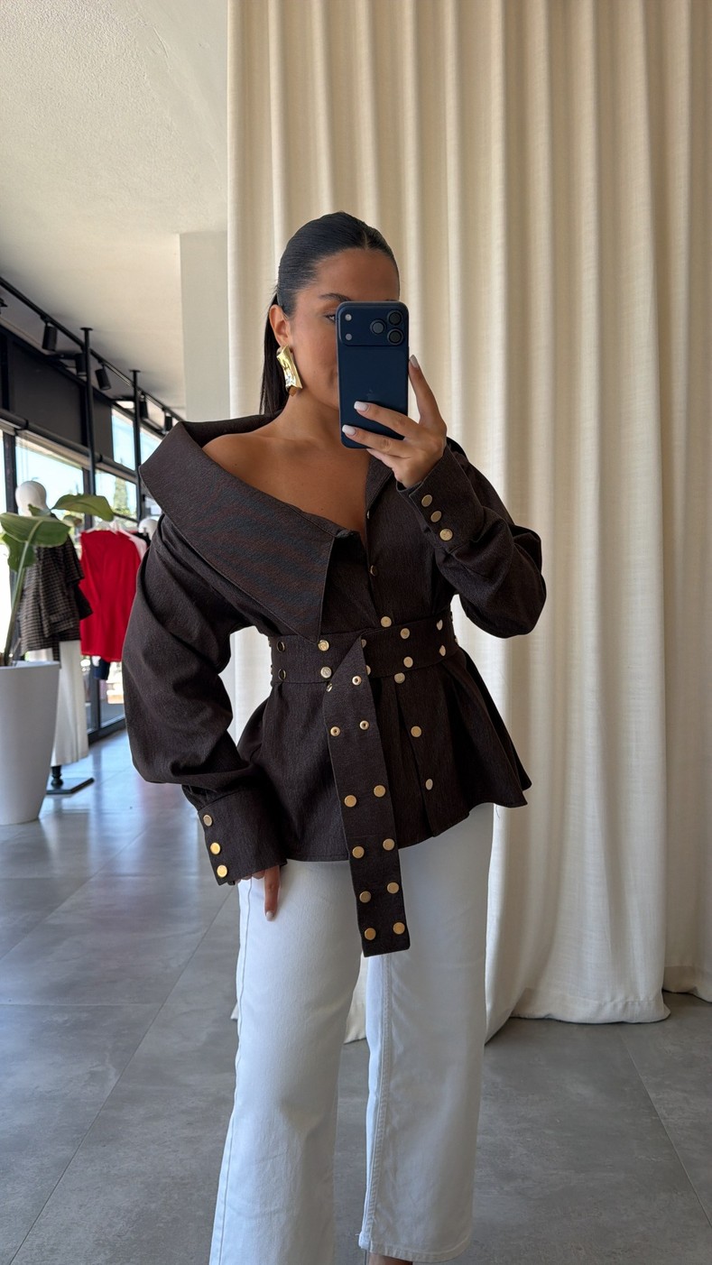 Kahve Diana Gömlek