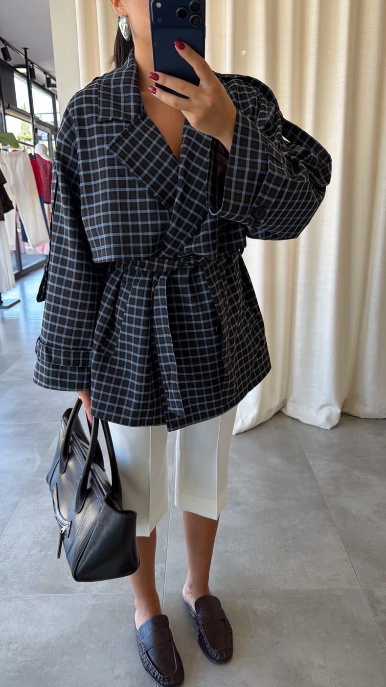 Lacivert Alonso Trench