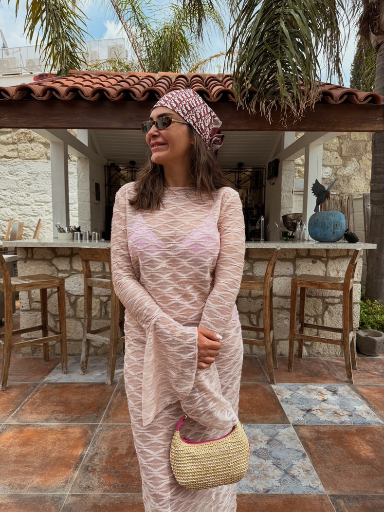 Pembe Malva Elbise 