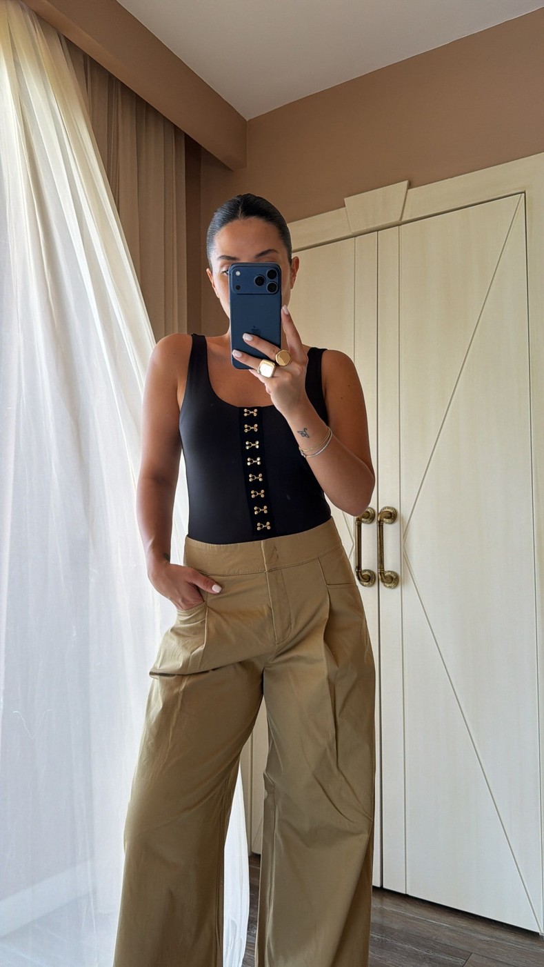 Siyah Arya Bodysuit 