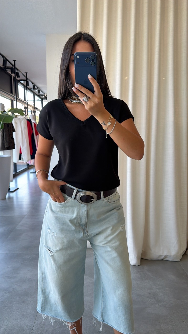 Siyah Jordi T-shirt
